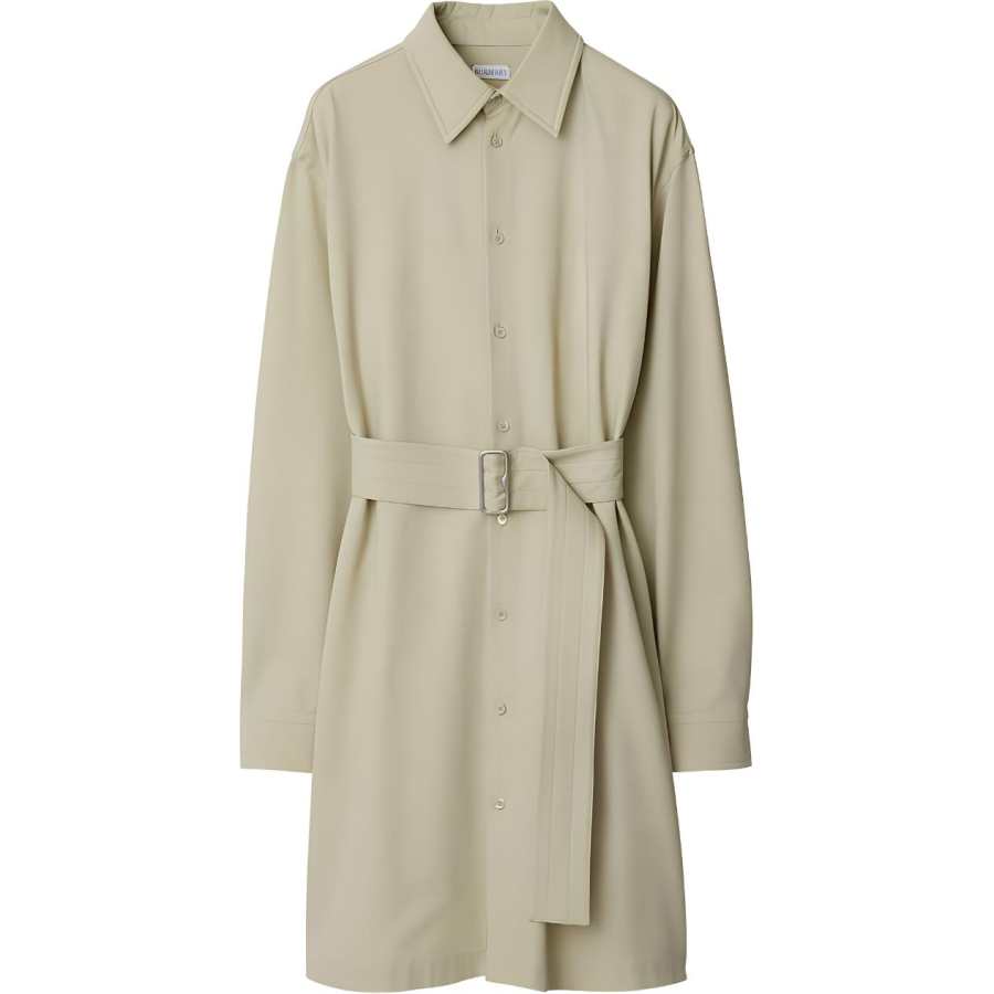 Burberry belted cut-out shirt dress
