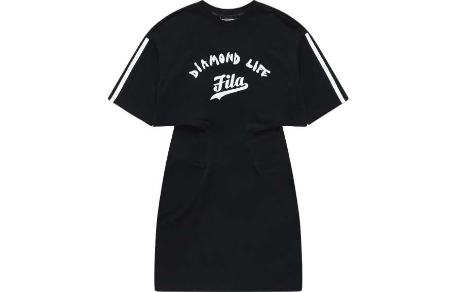 FILA FUSION INLINE Short Sleeved Dress Women's Jet Black