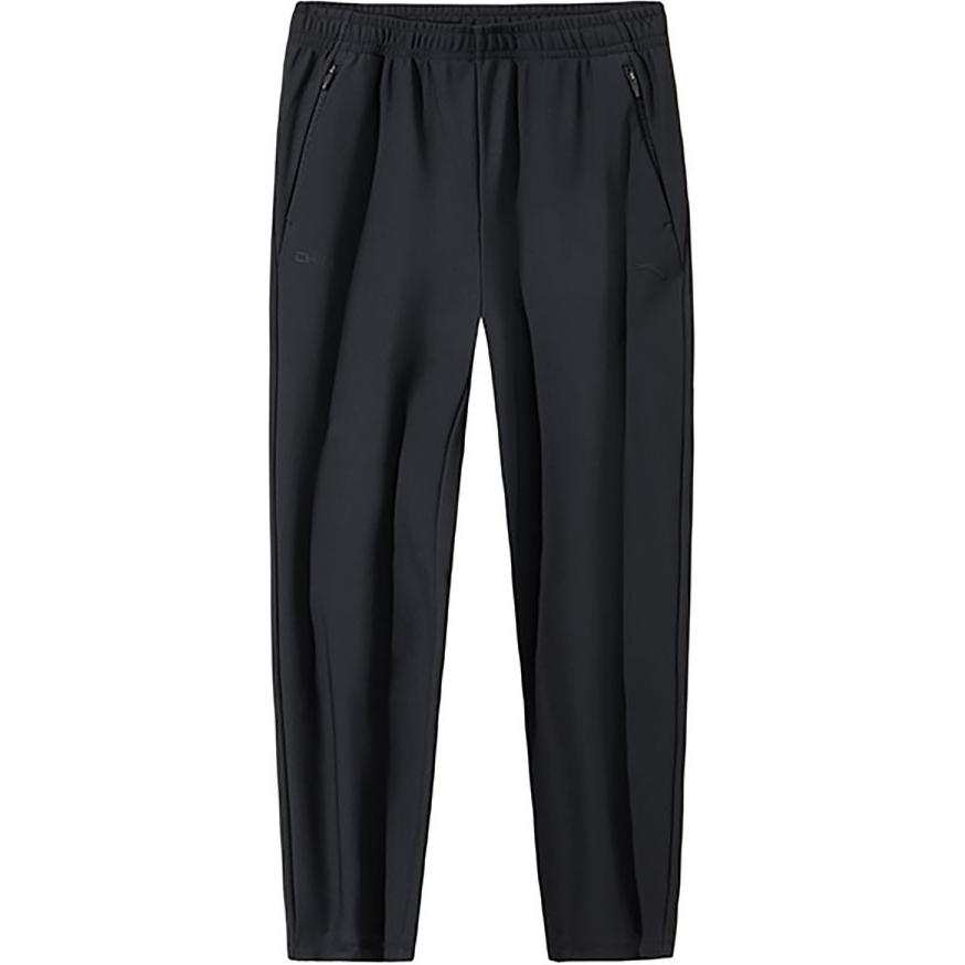 Anta Variety Training Collection Comfortable Casual Versatile Fleece Lined Knitted Sweatpants Women's Basic Black