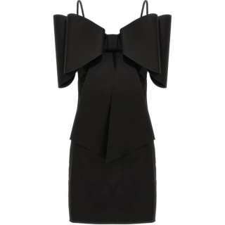 Mach & Mach Le Cadeau organza mini dress