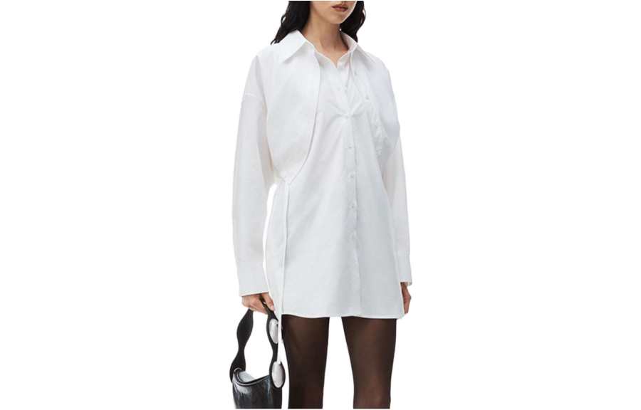 Alexander Wang SS24 Long Sleeved Dress Women's White