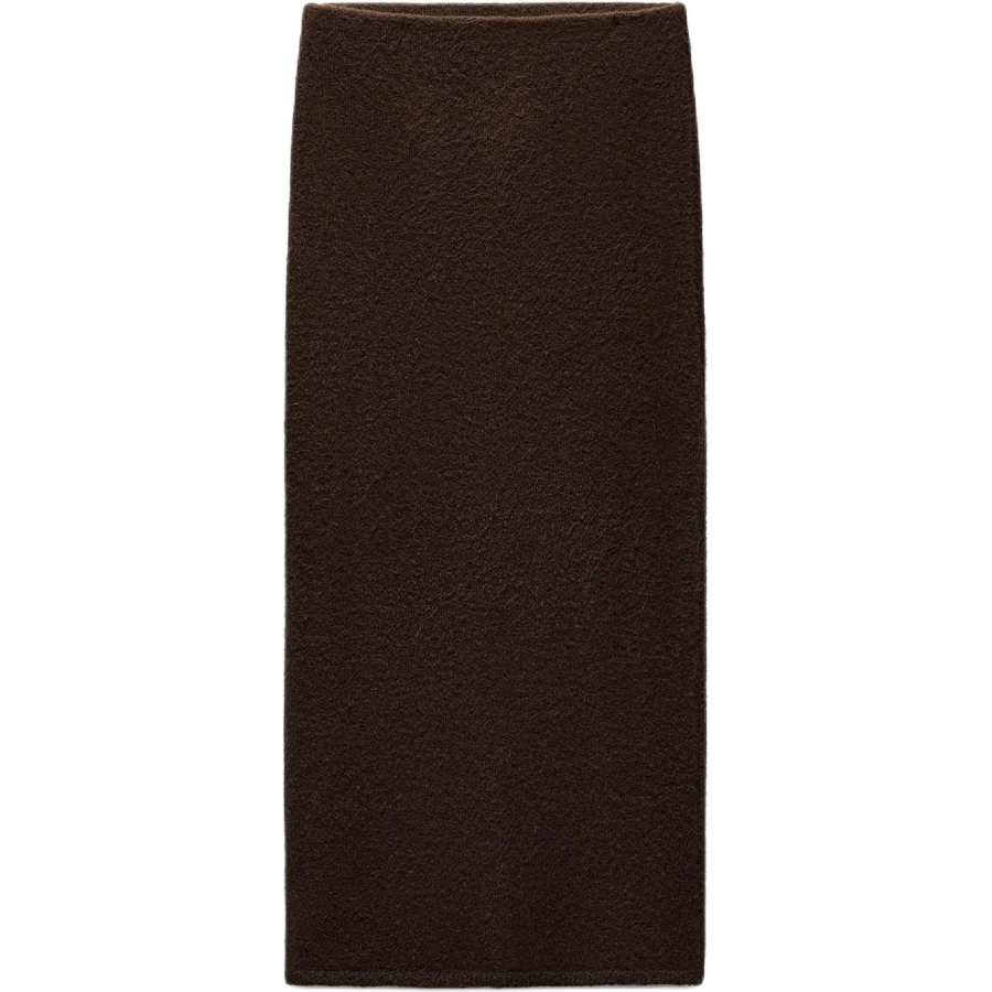 ZARA Knit Long Skirt Women's Dark Khaki
