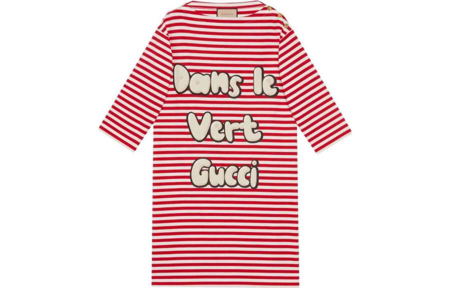 GUCCI SS23 Long Sleeved Dress Women's Red