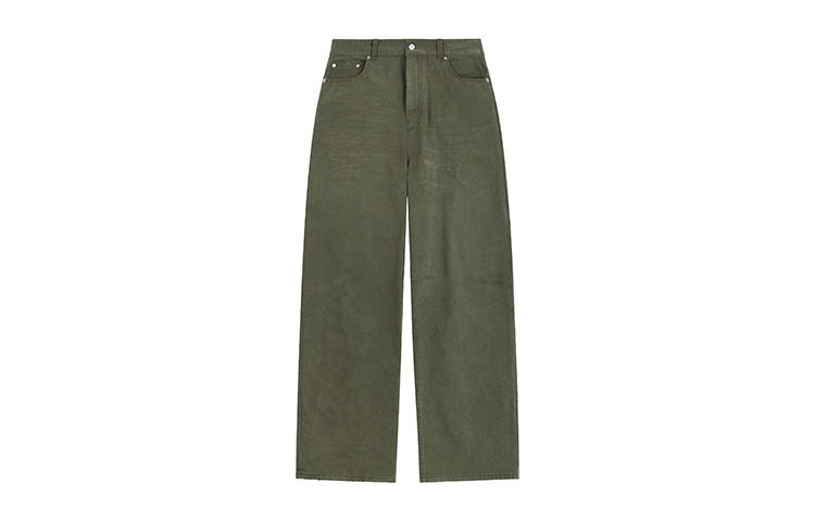 WE11DONE Jeans Women's Khaki Moderate Straight Fit Pants