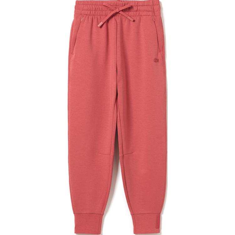 LACOSTE Knitted Sweatpants Women's Garnet Red