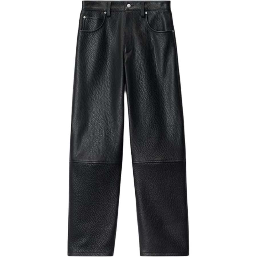 Alexander Wang FW24 Leather Pants Women's Black