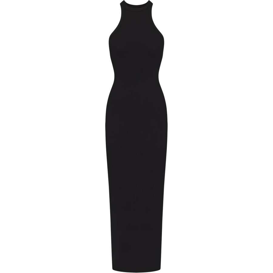 Skims SOFT LOUNGE LONG TANK DRESS Sleeveless Dress Women's ONYX/Onyx