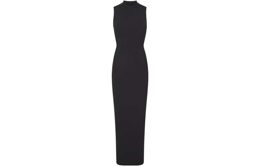 Skims FITS EVERYBODY SLEEVELESS MOCK NECK DRESS Sleeveless Dress Women's ONYX/Onyx