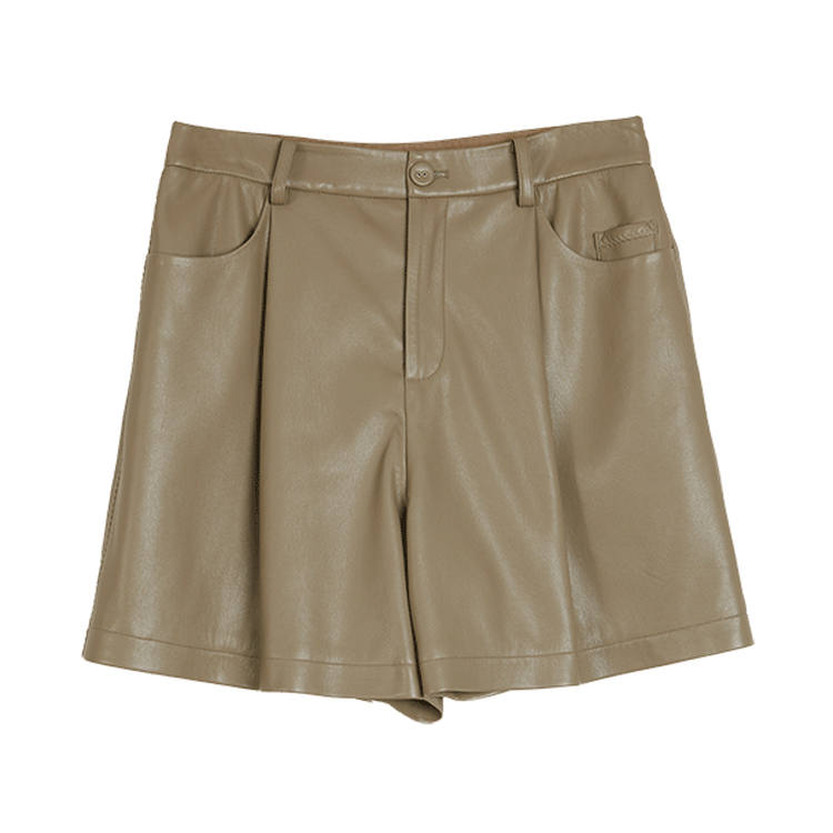 ELLE Casual Shorts Women's Gray Green