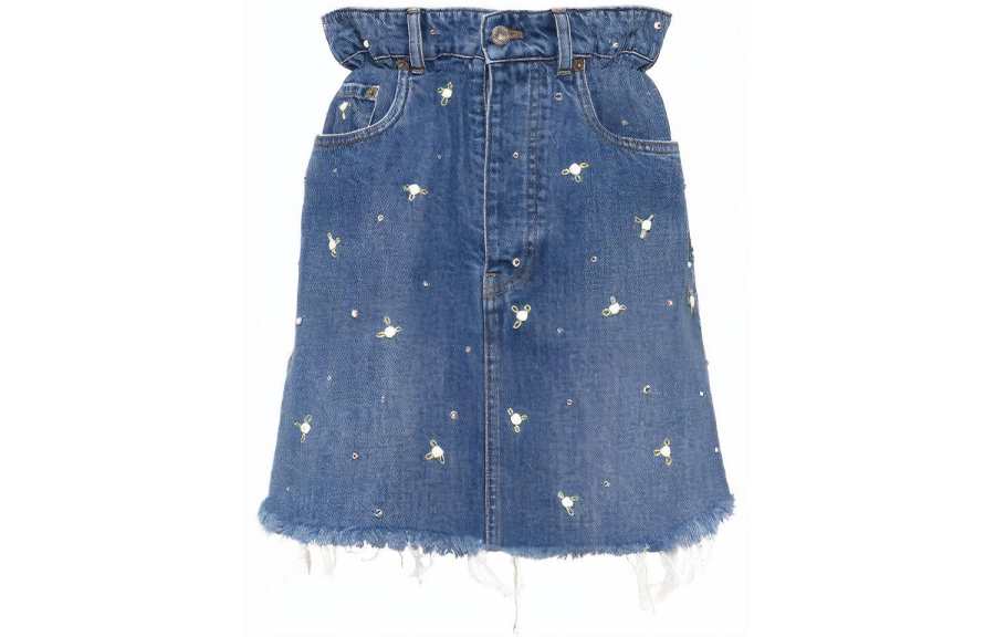 MIU MIU SS21 Miniskirt Women's Blue