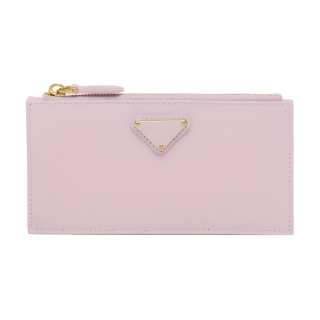 PRADA Saffiano Leather Card Holder Women's Snow Pink