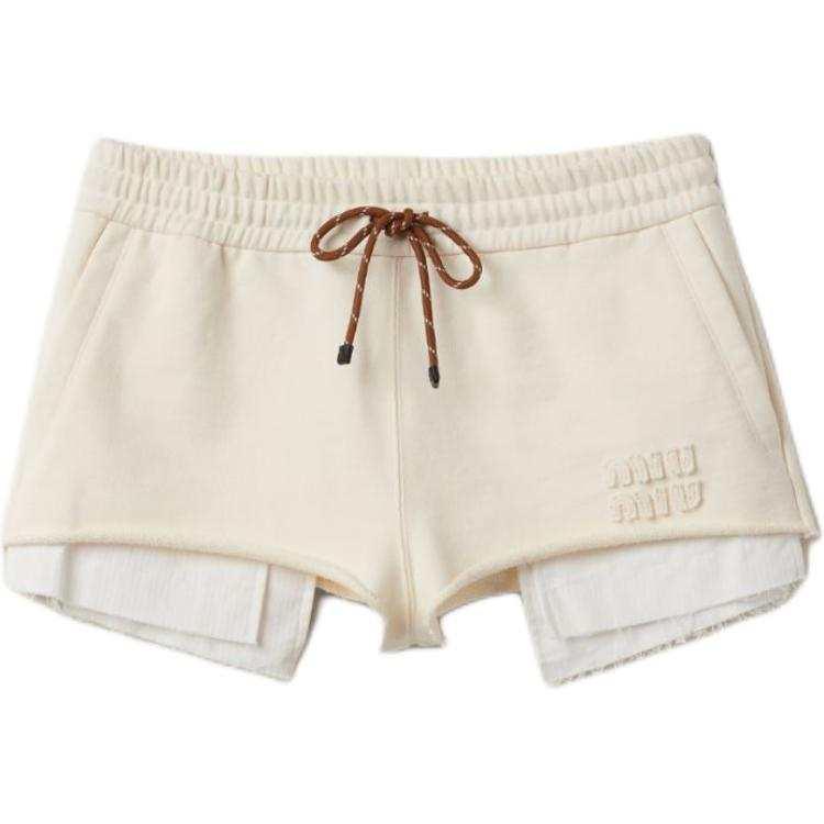 MIU MIU MIU MIU Elasticated Drawstring Waistband Shorts