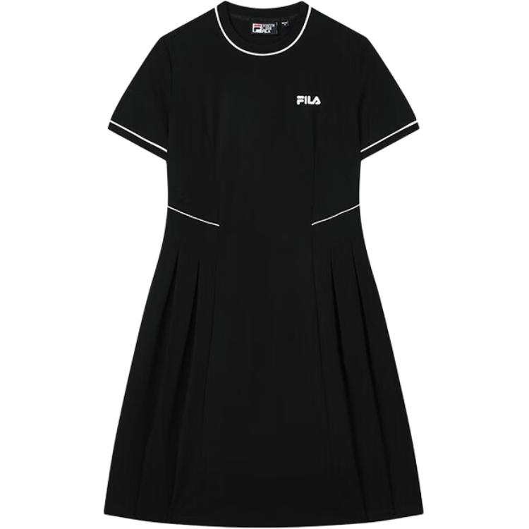 FILA Heritage Short Sleeved Dress Women's Jet Black