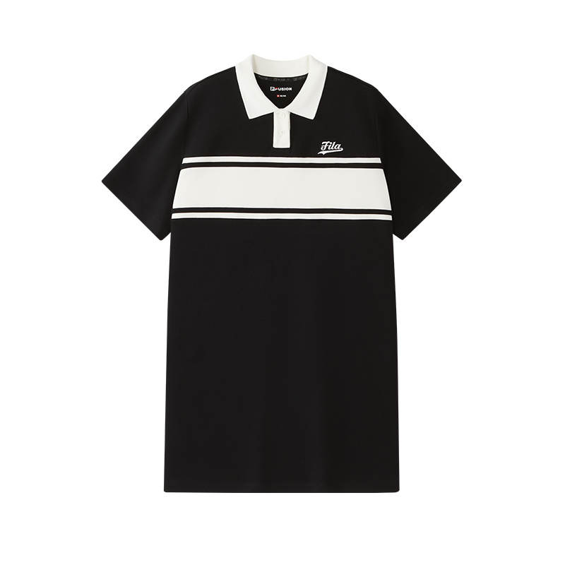FILA FUSION Short Sleeved Dresses Women's Jet Black Moderate