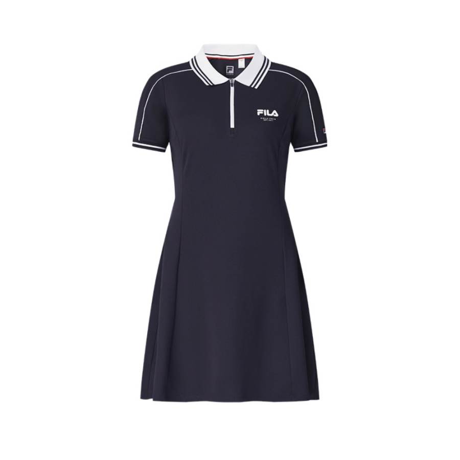 FILA Short Sleeved Dress Women's RD Royal Blue