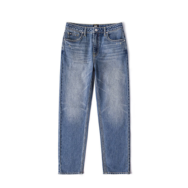 Lee Jeans Women's Medium Dark Blue Moderate Straight Fit Pants