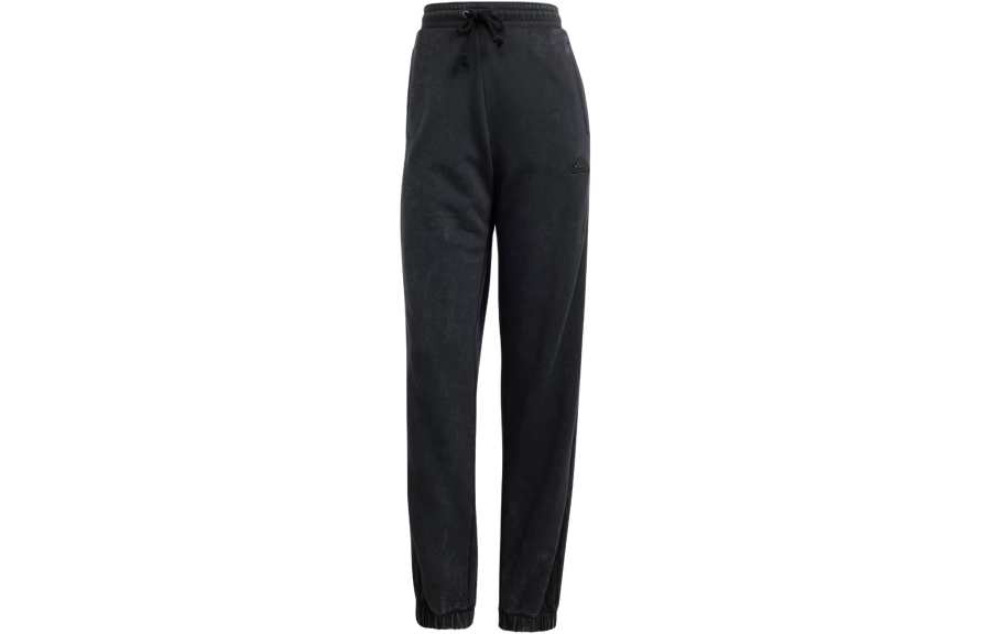 Adidas Adidas All Szn French Terry 3 Stripes Garment Wash Pants Knitted Sweatpants Women's Black