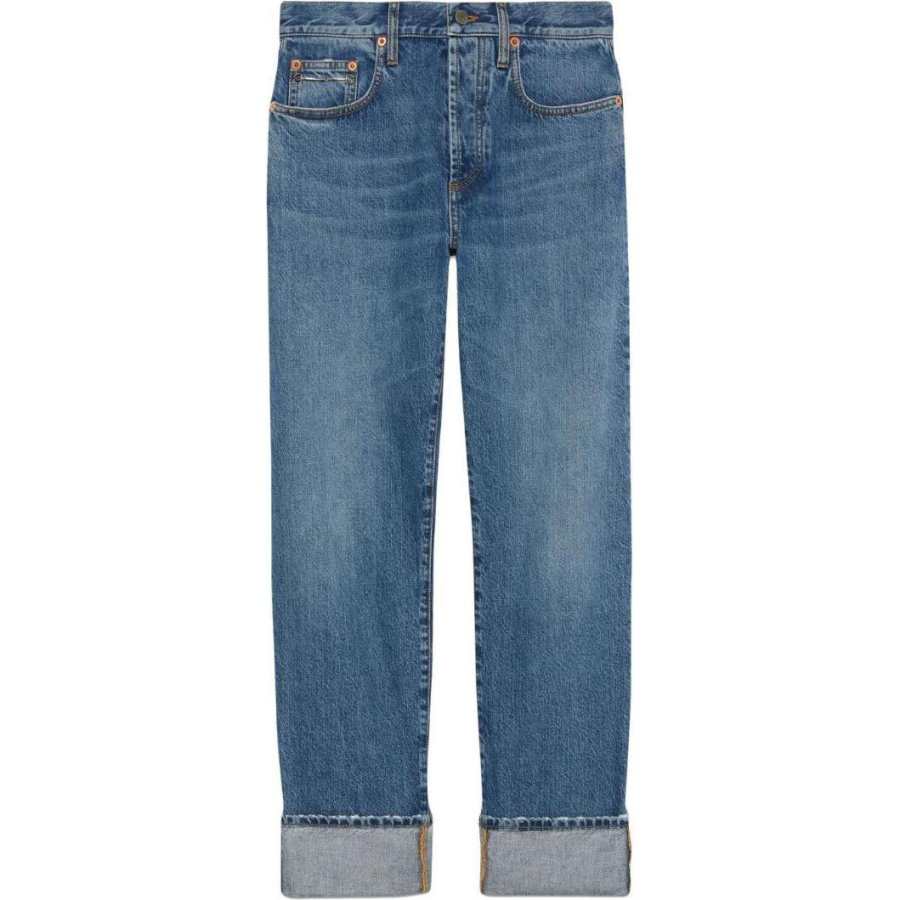 GUCCI GUCCI Logo Patch Jeans