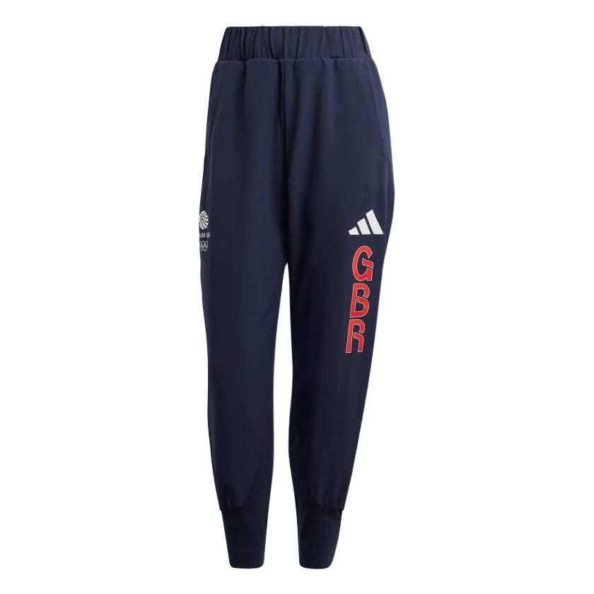 Adidas Adidas SS24 TEAM GB PRESENTATION TROUSERS Knitted Sweatpants Women's Blue