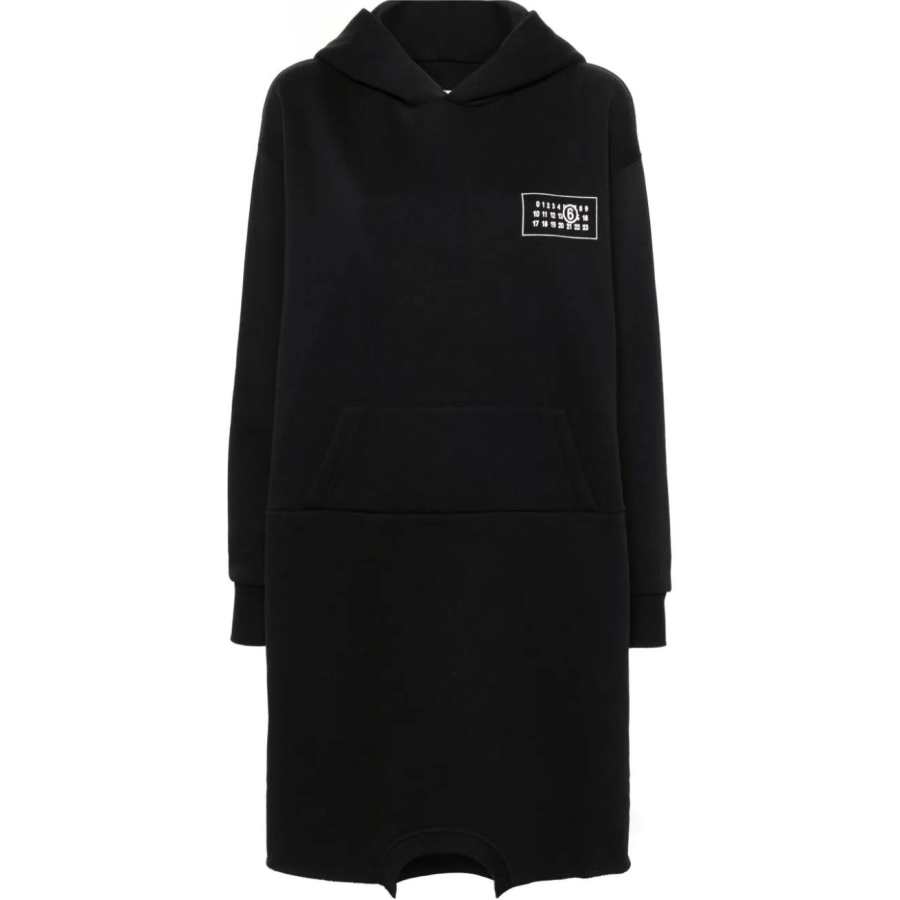 MM6 Maison Margiela Single Stitch logo Hooded Dress