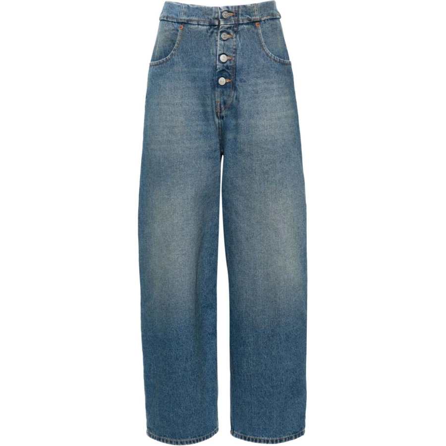 MM6 Maison Margiela High Waist Wide Leg Jeans