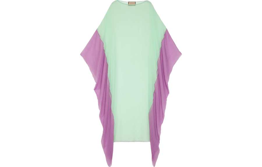 GUCCI SS23 Long Sleeved Dress Women's Light Green