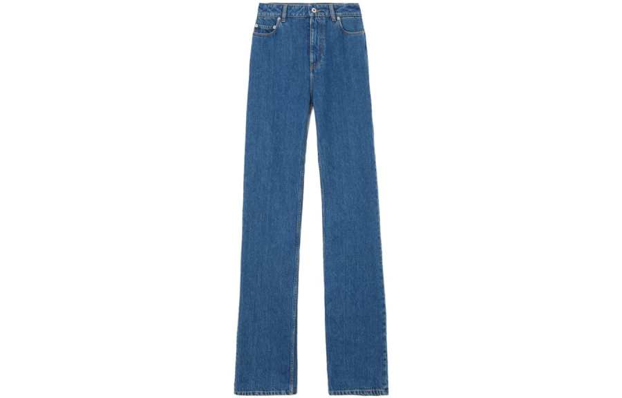 Burberry 【Previous Season】high-waisted straight-leg cotton jeans