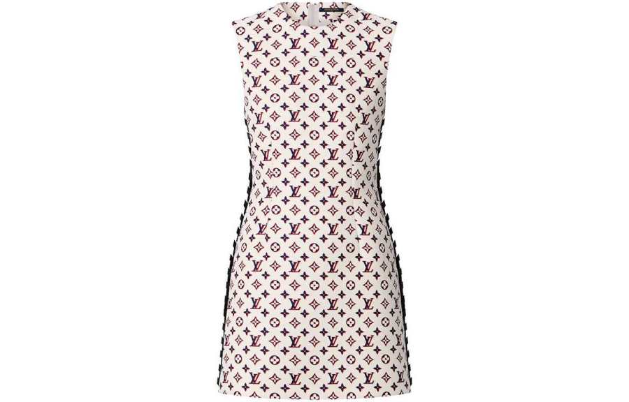 LOUIS VUITTON Sleeveless Dress Women's Pink