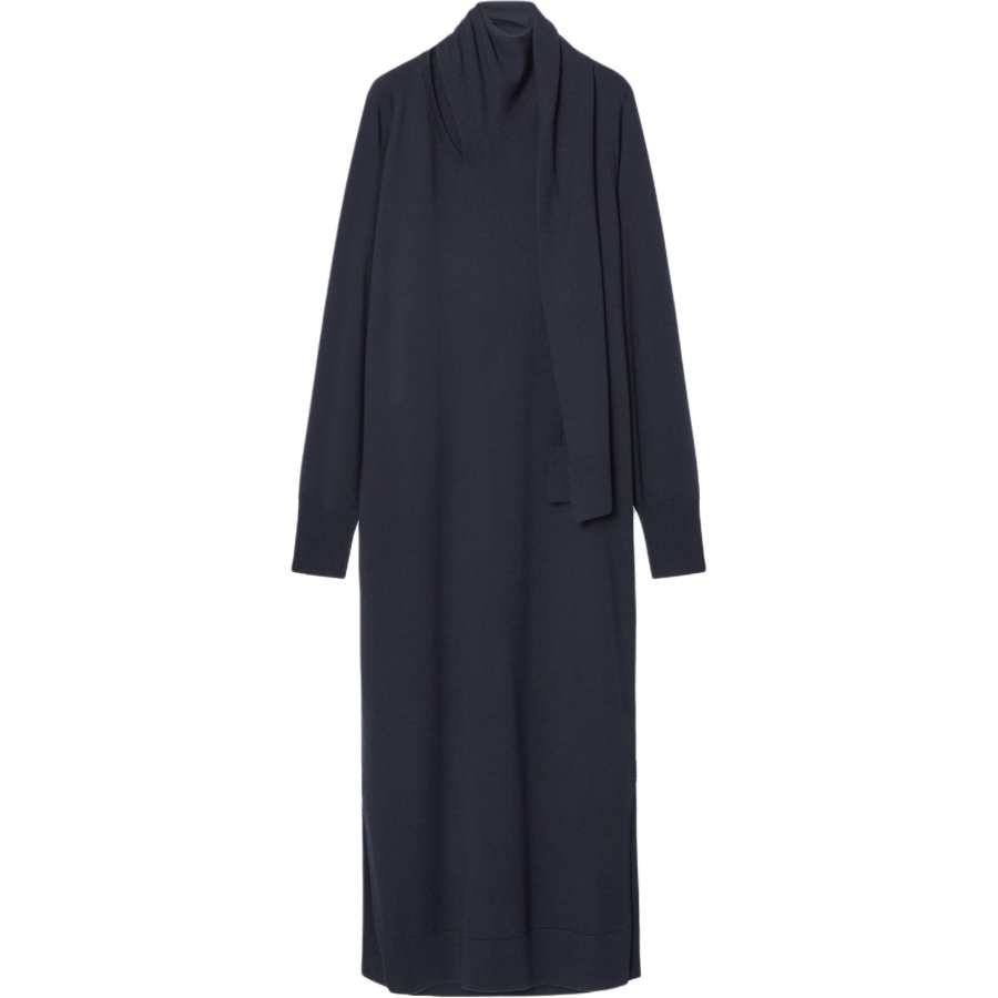 COS Long Sleeved Dress Women's Navy Blue