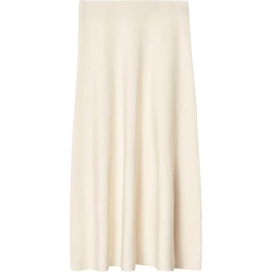 COS Knit Long Skirt Women's Ivory White