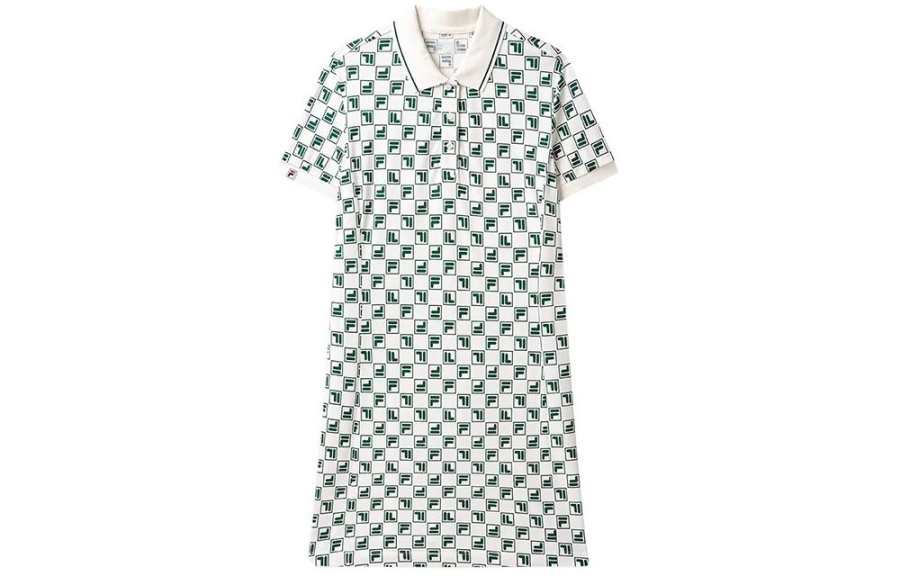 FILA SS24 Short Sleeved Dress Women's All Over Print Four