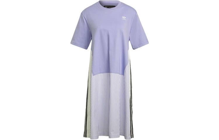 adidas originals Crewneck Loose Shirt Dress Purple