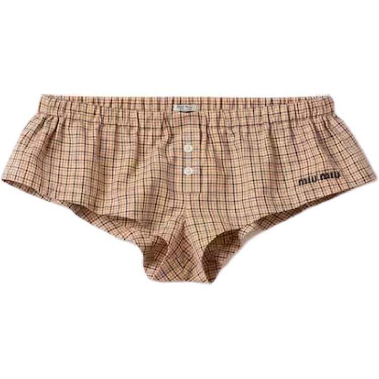 MIU MIU Casual Shorts Women's Khaki