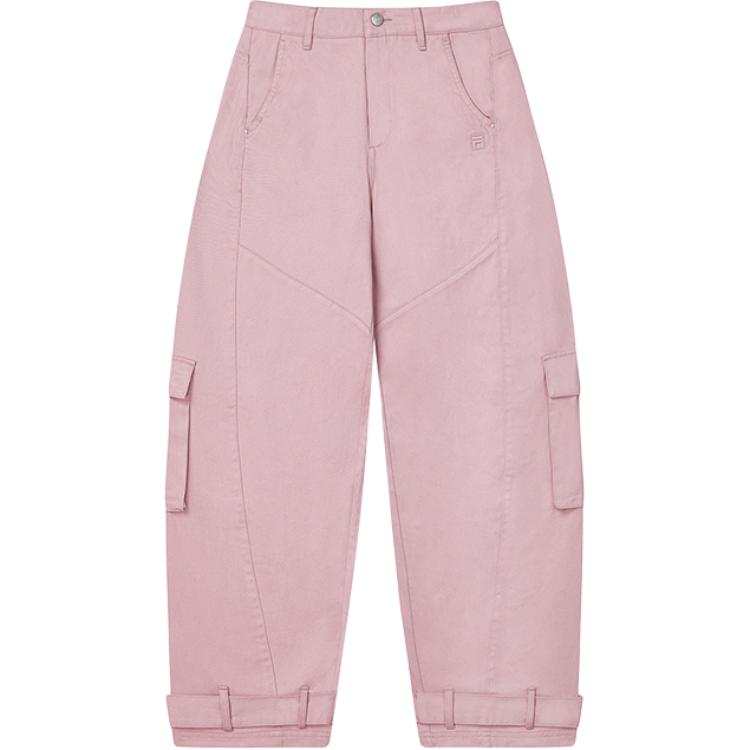 FILA ORIGINALE Cargo Pants Women's Dark Cherry Blossom Pink