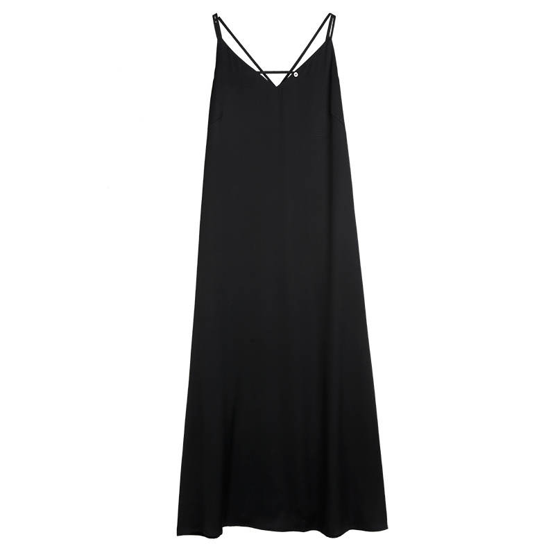 ELLE Slip Dresses Women's Black