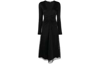 Rotate Long Sleeved Dress Women's Black