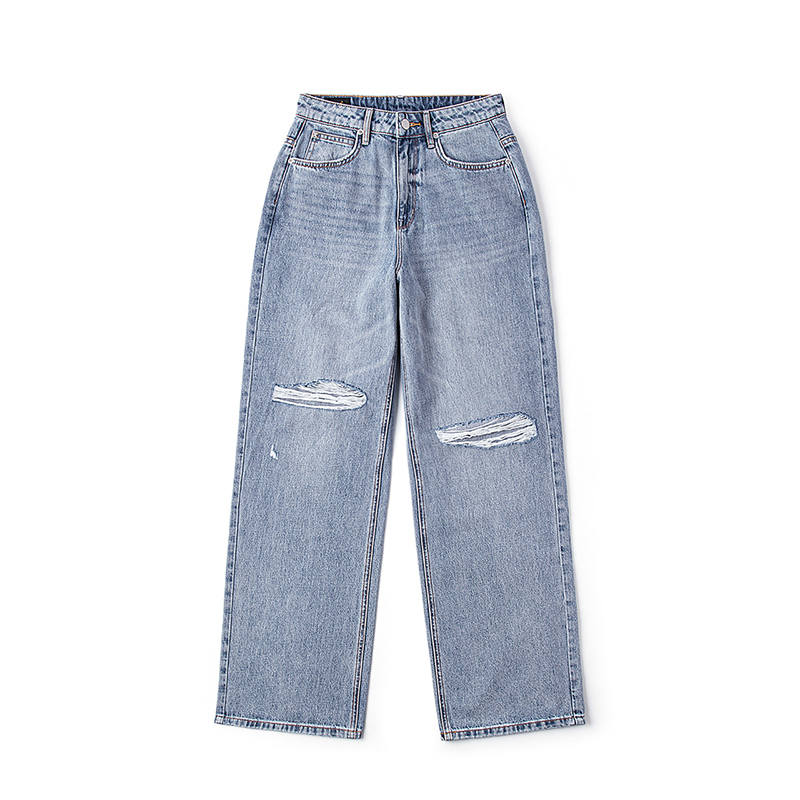 Lee Jeans Women's Light Blue Moderate Straight Fit Pants