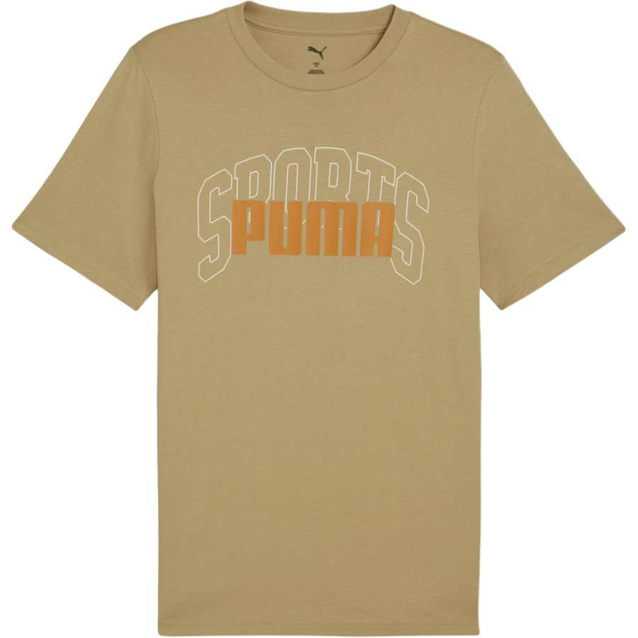 PUMA PUMA GRAPHICS Collegiate T Shirt Men's Light Brown