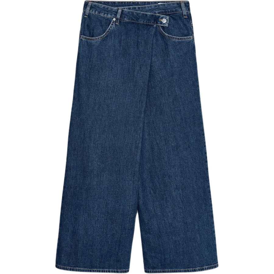 ZARA Jeans Women's Sea Blue Moderate Wide Leg Pants