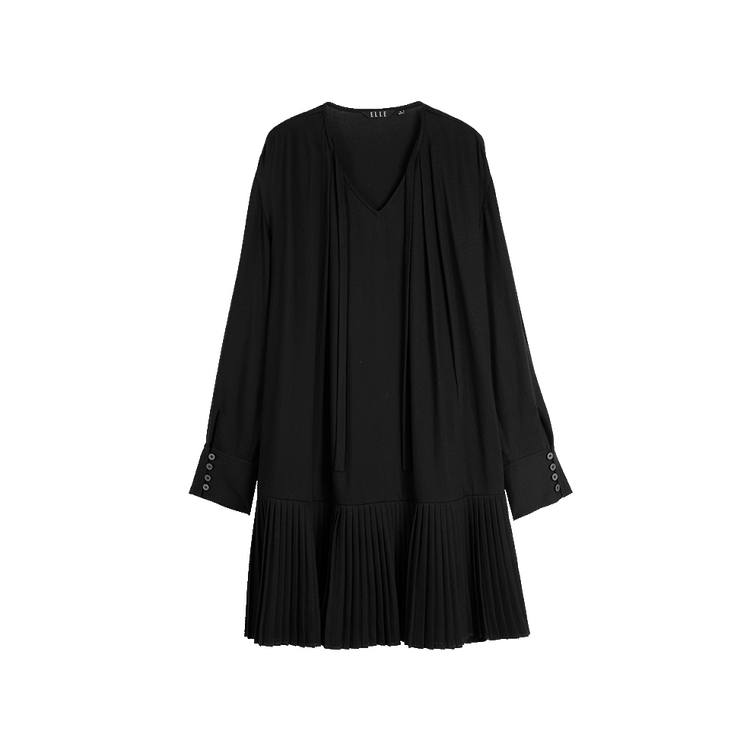 ELLE Long Sleeved Dress Women's Black