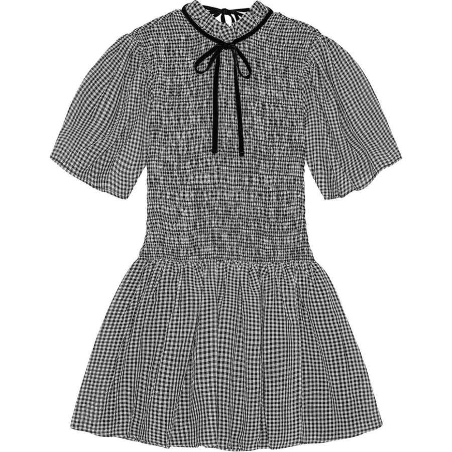 GANNI Ganni Checked Mini Dress