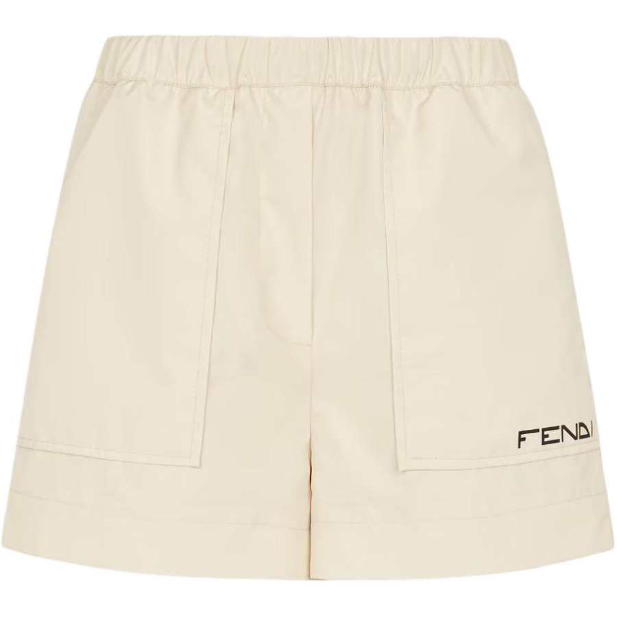 FENDI FENDI Logo Printed Elasticated Waist Shorts