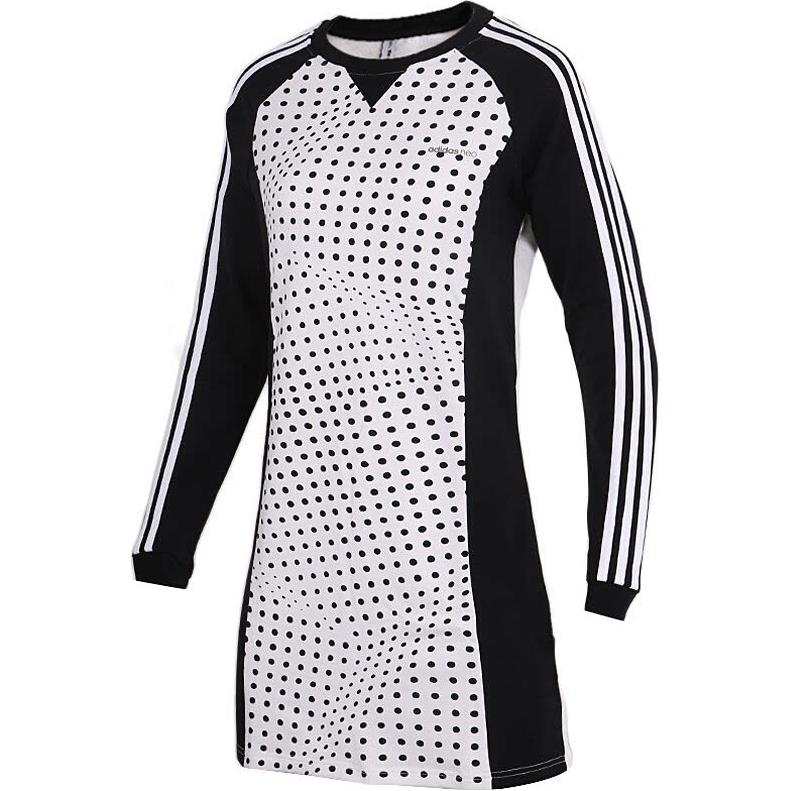 Adidas Neo Long Sleeved Dress Women's Black White