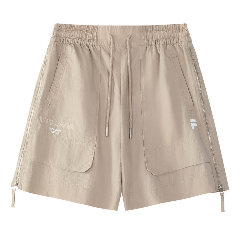 FILA FUSION Casual Shorts Women's Gray Brown Khaki