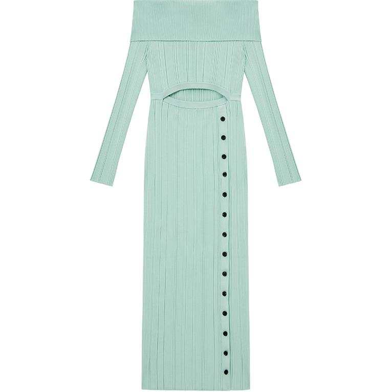 Self-portrait Self portrait Long Sleeved Dress Women's Mint Green