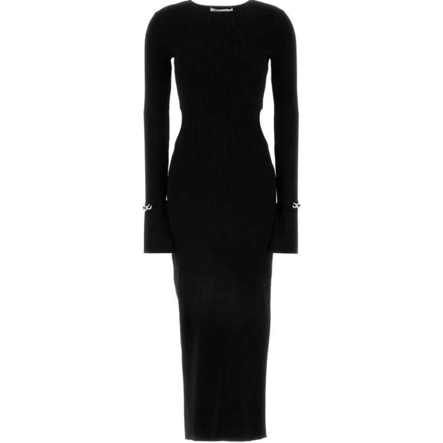 MACH & MACH Long Sleeved Dress Women's Black