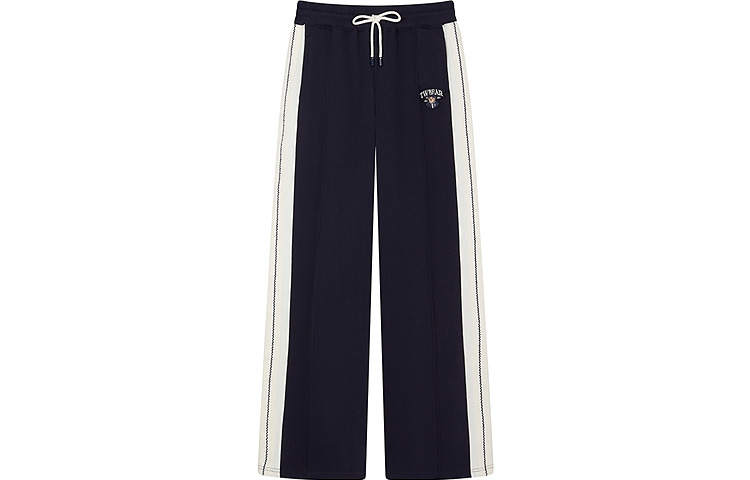 Teenie Weenie Knitted Sweatpants Women's Navy Blue
