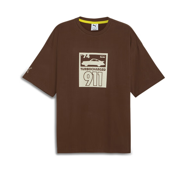 PUMA PORSCHE DESIGN PL STATEMENT GRAPHIC TEE T Shirt Men's Tan