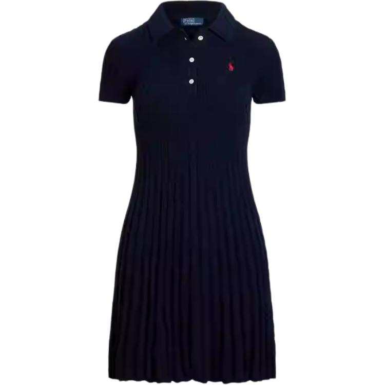 Polo Ralph Lauren SS25 Short Sleeved Dress Standard Women's Dark Blue