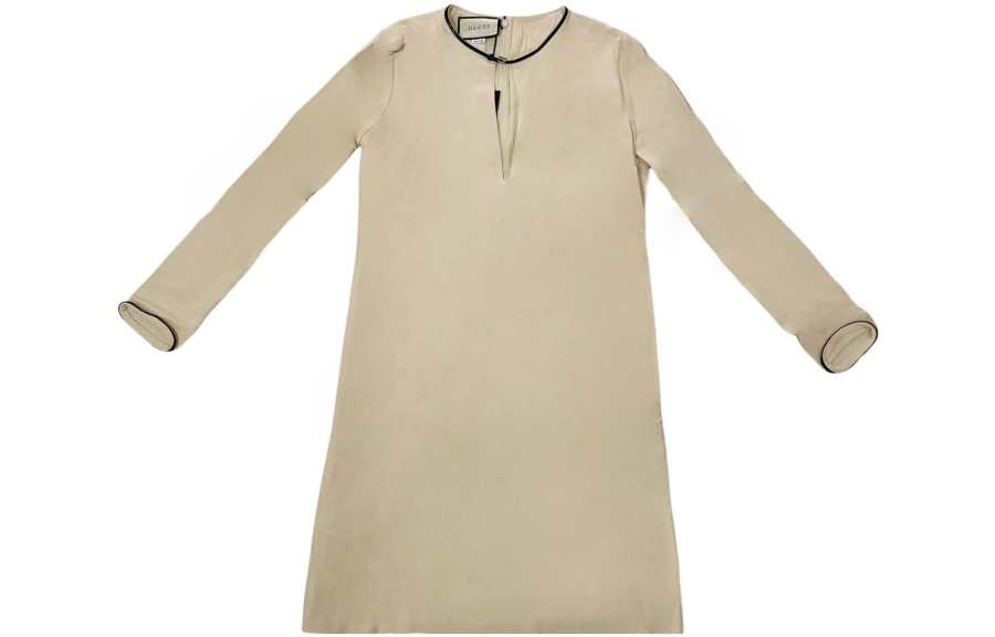 GUCCI Long Sleeved Dress Women's Ecru